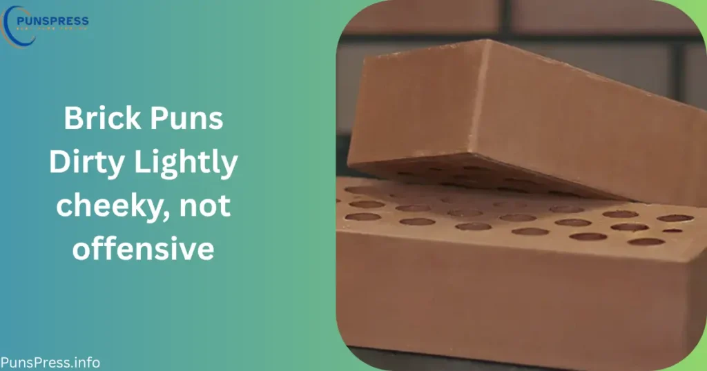 Brick Puns Dirty Lightly cheeky, not offensive