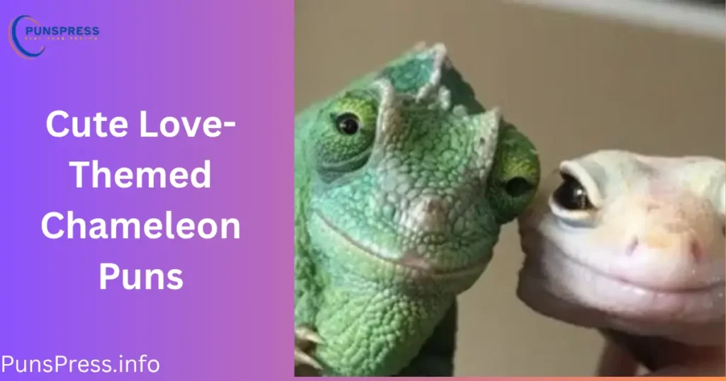 Cute Love-Themed Chameleon Puns