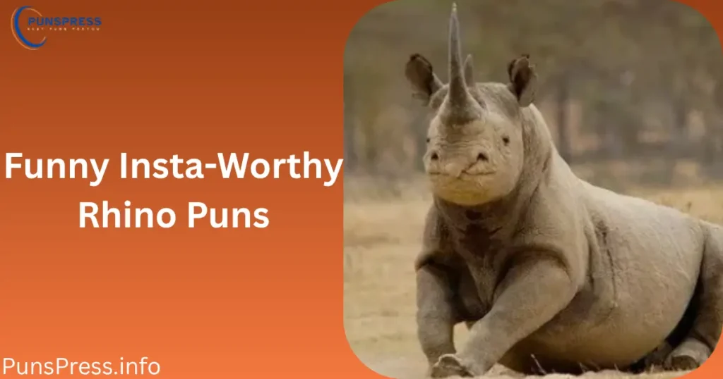 Funny Insta-Worthy Rhino Puns