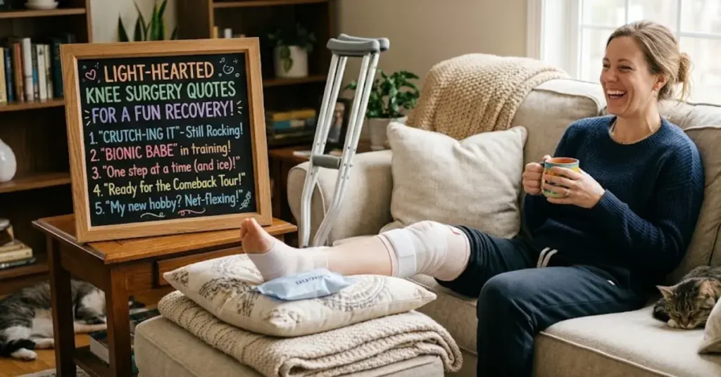 Light-Hearted Knee Surgery Quotes for a Fun Recovery