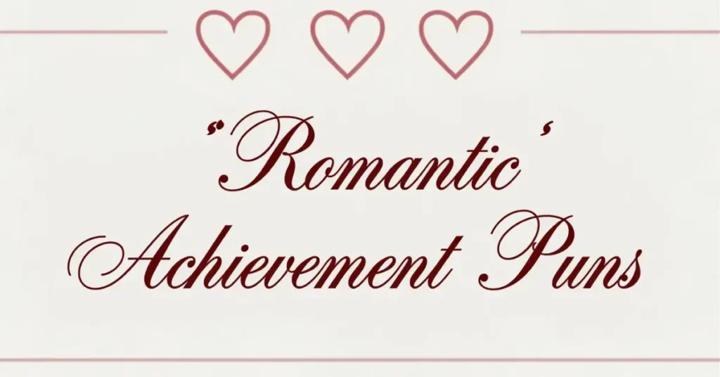Romantic Achievement Puns