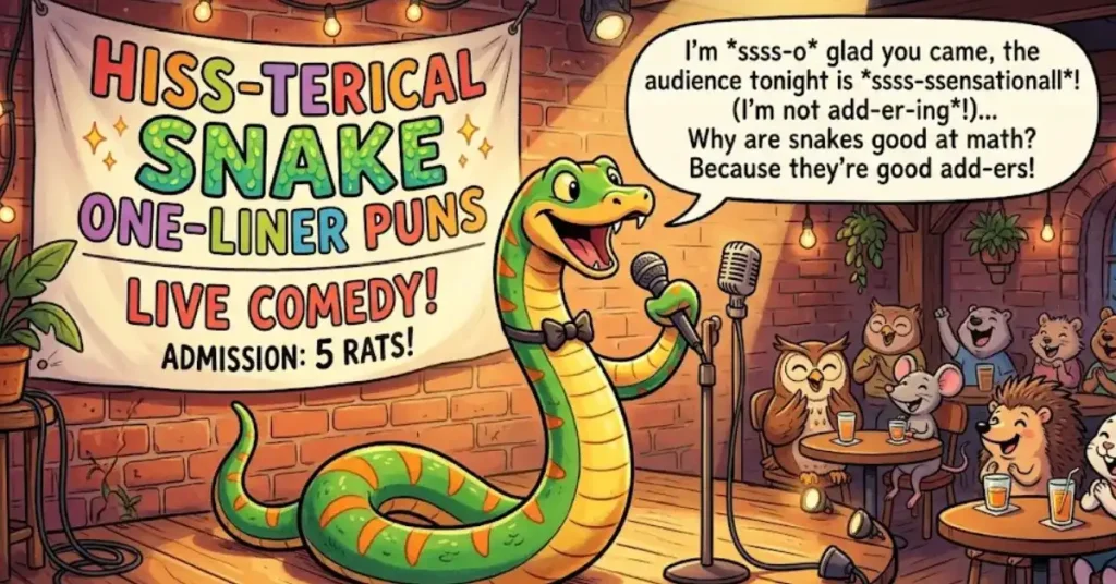Hiss-terical Snake One-Liner Puns