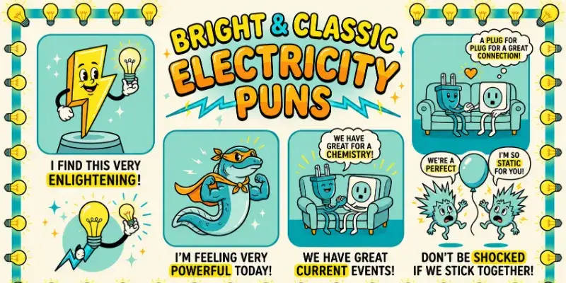 Bright & Classic Electricity Puns