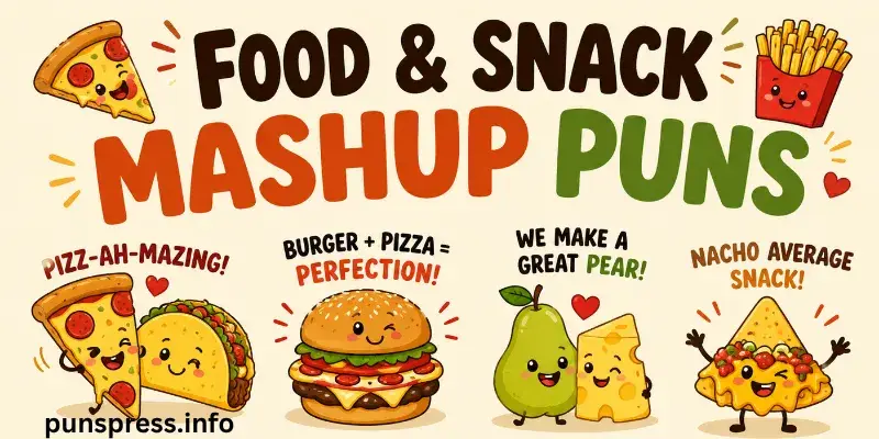 ๐ Food & Snack Mashup Puns
