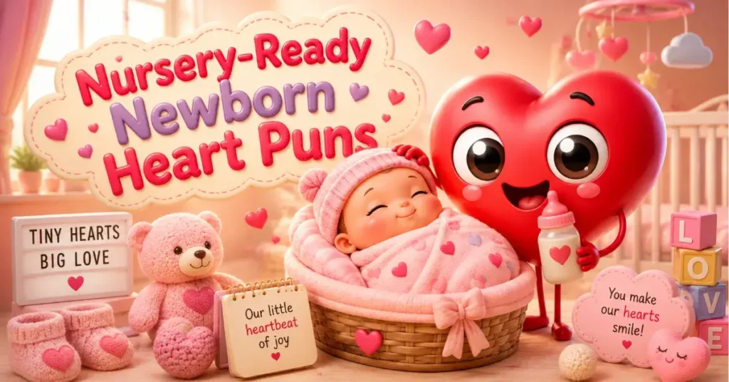 Nursery-Ready Newborn Heart Puns