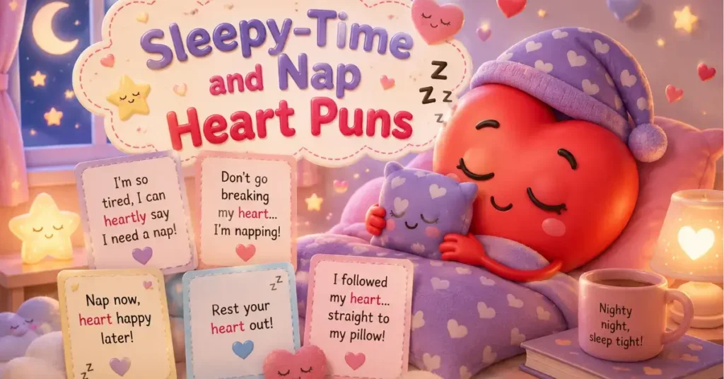 Sleepy-Time and Nap Heart Puns