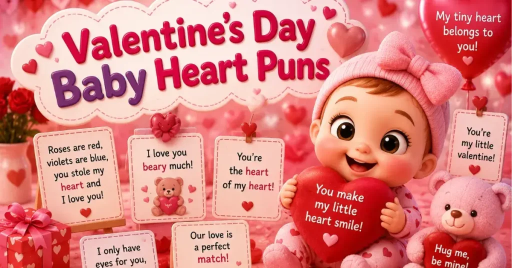 Valentine's Day Baby Heart Puns
